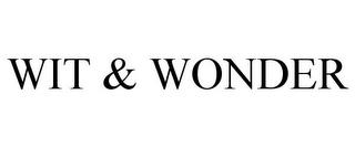 WIT & WONDER trademark