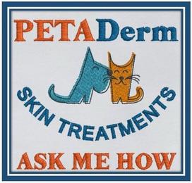 PETADERM SKIN TREATMENTS ASK ME HOW trademark