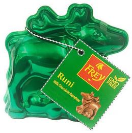 FREY GMO FREE RUNI MILK CHOCOLATE REINDEER trademark