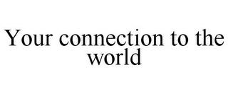 YOUR CONNECTION TO THE WORLD trademark