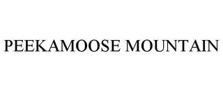 PEEKAMOOSE MOUNTAIN trademark