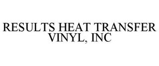 RESULTS HEAT TRANSFER VINYL, INC trademark