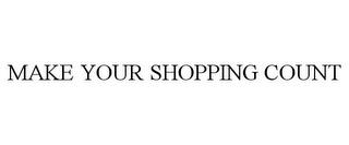 MAKE YOUR SHOPPING COUNT trademark