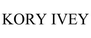 KORY IVEY trademark