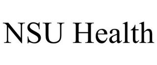 NSU HEALTH trademark