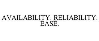 AVAILABILITY. RELIABILITY. EASE. trademark