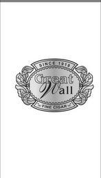 GREAT WALL FINE CIGAR SINCE 1918 trademark