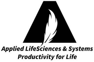 APPLIED LIFESCIENCES & SYSTEMS PRODUCTIVITY FOR LIFE trademark