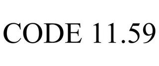 CODE 11.59 trademark