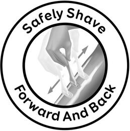 SAFELY SHAVE FORWARD AND BACK trademark