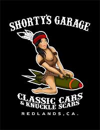 SHORTY'S GARAGE CLASSIC CARS & KNUCKLE SCARS REDLANDS, CA. trademark