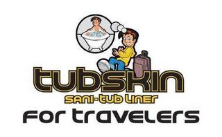 TUBSKIN SANI-TUB LINER FOR TRAVELERS trademark