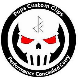 POPS CUSTOM CLIPS CPC PERFORMANCE CONCEALED CARRY trademark