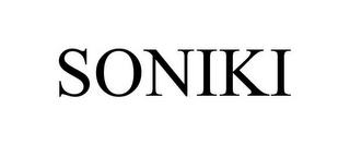 SONIKI trademark