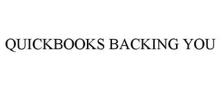 QUICKBOOKS BACKING YOU trademark