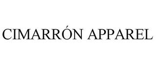 CIMARRÓN APPAREL trademark