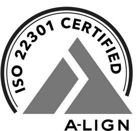 ISO 22301 CERTIFIED A-LIGN trademark