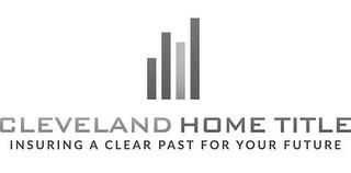 CLEVELAND HOME TITLE INSURING A CLEAR PAST FOR YOUR FUTURE trademark