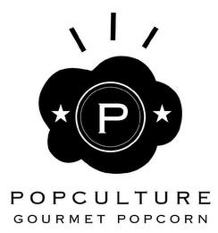 P POPCULTURE GOURMET POPCORN trademark