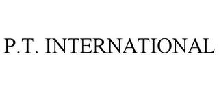 P.T. INTERNATIONAL trademark