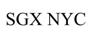 SGX NYC trademark