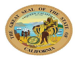 THE GREAT SEAL OF THE STATE OF CALIFORNIA QUEEN CALAFIA EST. 1510 LO ENCONTRE trademark