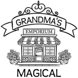 GRANDMA'S EMPORIUM OPEN MAGICAL G.M.E. G.M.E. trademark