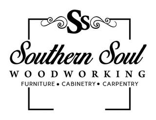 SS SOUTHERN SOUL WOODWORKING FURNITURE · CABINETRY · CAPRENTRYCABINETRY · CAPRENTRY trademark