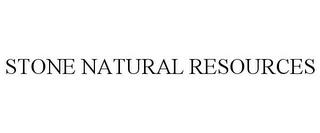 STONE NATURAL RESOURCES trademark