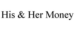 HIS & HER MONEY trademark