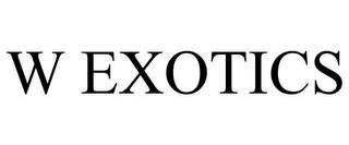 W EXOTICS trademark