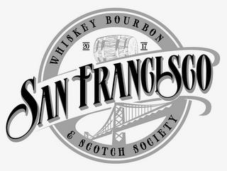 SAN FRANCISCO WHISKEY BOURBON & SCOTCH SOCIETY 20 17 trademark