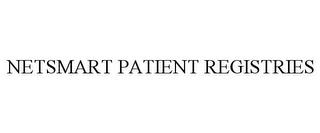 NETSMART PATIENT REGISTRIES trademark