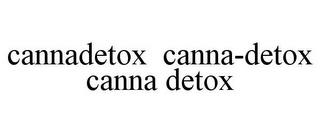 CANNADETOX CANNA-DETOX CANNA DETOX trademark