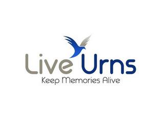 LIVE URNS KEEP MEMORIES ALIVE trademark