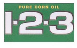 PURE CORN OIL 1-2-3 trademark