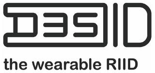 D3S ID THE WEARABLE RIID trademark