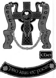 CELTIC SONS TRI TUATHA CLAN PRO ARIS ETFOCISOCIS trademark