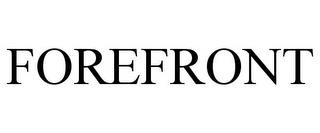 FOREFRONT trademark