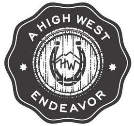 A HIGH WEST ENDEAVOR HW trademark