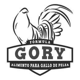 GORY FÓRMULA ALIMENTO PARA GALLO DE PELEA trademark