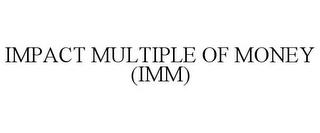 IMPACT MULTIPLE OF MONEY (IMM) trademark