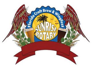 FLORIDA CRAFT BREW & WINGFEST SUNRISE ROTARY trademark