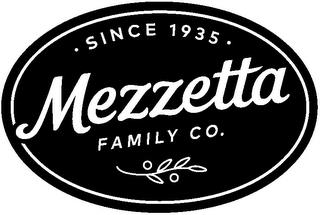 SINCE 1935 MEZZETTA FAMILY CO. trademark