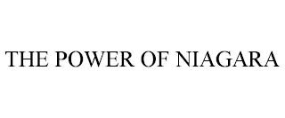 THE POWER OF NIAGARA trademark