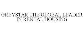 GREYSTAR THE GLOBAL LEADER IN RENTAL HOUSING trademark