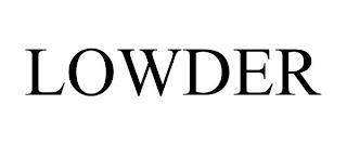 LOWDER trademark