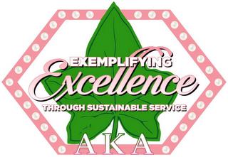 EXEMPLIFYING EXCELLENCE THROUGH SUSTAINABLE SERVICE AKA trademark