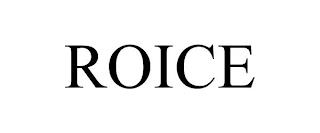 ROICE trademark