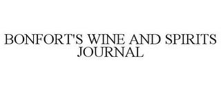 BONFORT'S WINE AND SPIRITS JOURNAL trademark